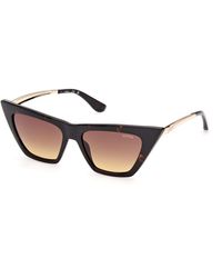 Guess - Gu00310 52F Sunglasses Injected Cat Eye Normal - Lyst