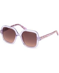 Guess - Gu00230 83Z Sunglasses Injected Squared Normal - Lyst