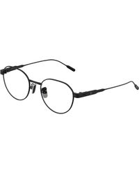 Moncler - Me1007Td 1001 Optical Frames Titanium Transparent Round Normal - Lyst