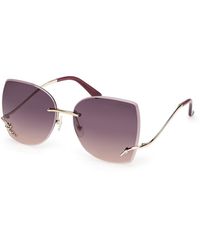 Guess - Gu00269 32Z Sunglasses Metal Squared Normal - Lyst