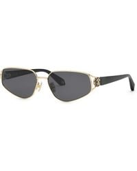 Roberto Cavalli - Src175M 300 Sunglasses Metal Smoke Geometric Normal - Lyst