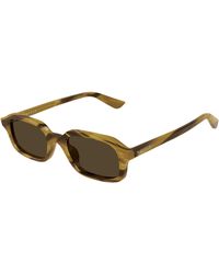 McQueen - Am0558S 003 Sunglasses Acetate Squared - Lyst