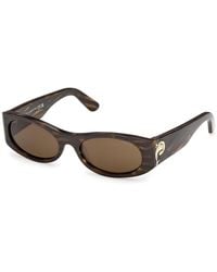 PUCCI - Ep0243 56E Sunglasses Acetate Mask Normal - Lyst