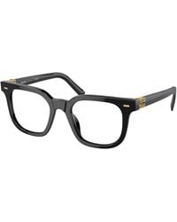 Miu Miu - Mu 06Xv 16K1O1 Optical Frames Acetate Transparent Squared Normal - Lyst
