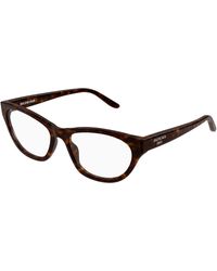 Balenciaga - Bb0500O 002 Optical Frames Acetate Transparent Cat Eye - Lyst