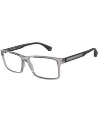 Emporio Armani - Ea3038 5012 Optical Frames Plastic Squared - Lyst