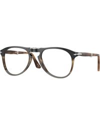Persol - Po9714Vm 1135 Optical Frames Acetate Transparent Pilot Normal - Lyst