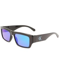 Calvin Klein - Ckj22635S 001 Sunglasses Plastic Squared Mirrored - Lyst