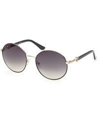 Guess - Gu00260 96P Sunglasses Metal Round Normal - Lyst