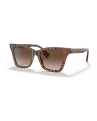 Burberry - Be4346 396713 Sunglasses Plastic Squared Nuanced - Lyst