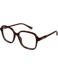Chloé - Ch0313O 002 Optical Frames Acetate Transparent Squared - Lyst