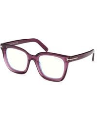Tom Ford - Ft5880-B 081 Optical Frames Acetate Squared Normal - Lyst