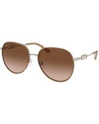 Michael Kors - Mk1128J Empire 10143B Sunglasses Metal Pilot Normal Nuanced - Lyst