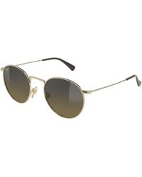 Maui Jim - Mj0667S 018 Occhiali Da Sole Metallo Bronzo Rotonda - Lyst