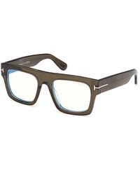 Tom Ford - Ft5634-B 98 Optical Frames Acetate Geometric Normal - Lyst