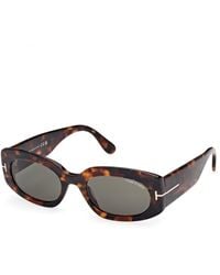 Tom Ford - Ft1187 Cielle 52N Sunglasses Acetate Round Normal - Lyst