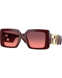 Versace - Ve4505U 538120 Sunglasses Injected Squared Normal Nuanced - Lyst