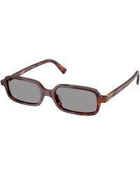 Miu Miu - Mu 11Zs 21C40O Sunglasses Acetate Squared Normal - Lyst
