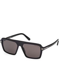 Tom Ford - Ft1176 Vincent 01A Sunglasses Acetate Smoke Pilot Normal - Lyst