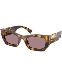 Miu Miu - Mu 09Ws 14L20I Sunglasses Acetate Squared Normal - Lyst