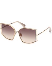 Max Mara - Mm0142 Menton-4 32F Sunglasses Metal Cat Eye Normal - Lyst