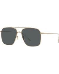 Oliver Peoples - Ov1320St Dresner 5292P2 Sunglasses Titanium Pilot Polarized - Lyst