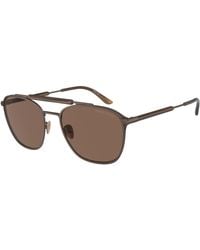 Giorgio Armani - Ar6149 300673 Sunglasses Metal Squared Normal - Lyst