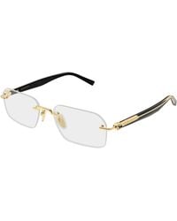 Gucci - Gg2260O 001 Optical Frames Metal Transparent Squared - Lyst