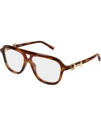 Gucci - Gg2216O 002 Optical Frames Acetate Transparent Pilot - Lyst