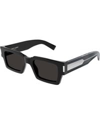 Saint Laurent - Sl 572 001 Sunglasses Acetate Squared - Lyst