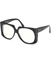 Max Mara - Mm5181-B 001 Optical Frames Acetate Round Normal - Lyst