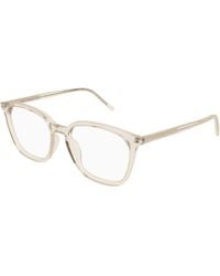 Saint Laurent - Sl 783/F 004 Optical Frames Acetate Transparent Round - Lyst