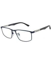Emporio Armani - Ea1131 3018 Optical Frames Metal Transparent Pillow Normal - Lyst