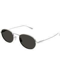 Saint Laurent - Sl 799 002 Sunglasses Metal Round - Lyst