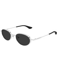 McQueen - Am0523S 001 Sunglasses Acetate Round - Lyst