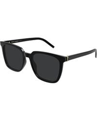 Saint Laurent - Sl M146 001 Sunglasses Acetate Squared - Lyst