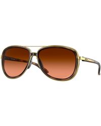 Oakley - Oo4129 Split Time 412918 Sunglasses Metal Round Normal Shaded - Lyst