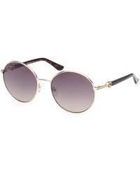 Guess - Gu00260 32G Sunglasses Metal Round Normal - Lyst