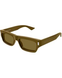 Saint Laurent - Sl 837 003 Sunglasses Acetate Squared - Lyst