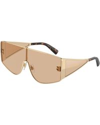 Dolce & Gabbana - Dg2305 13655A Sunglasses Metal Squared Normal Flash - Lyst