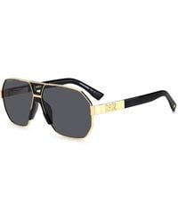 DSquared² - D2 0028/S Rhl/Ir Sunglasses Metal Geometric - Lyst