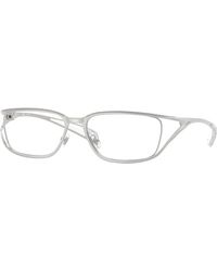 DIESEL - Dl5006 1001 Optical Frames Metal Squared Normal - Lyst