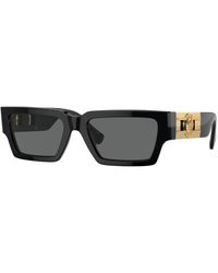 Versace - Ve4459 Gb1/87 Sunglasses Acetate Squared Normal - Lyst