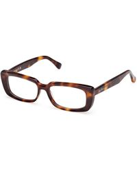 Max Mara - Mm5209 052 Optical Frames Acetate Squared Normal - Lyst