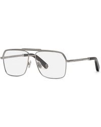 Philipp Plein - Vpp085M Pure Plein 0 Optical Frames Metal Squared - Lyst