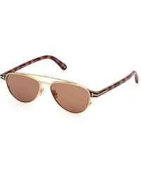 Tom Ford - Ft1361 Anthony-02 30E Sunglasses Metal Pilot Normal - Lyst