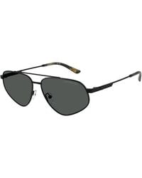 Emporio Armani - Ea2156 300187 Sunglasses Metal Pilot Normal - Lyst