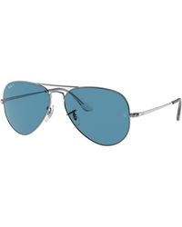 Ray-Ban - Rb3689 Aviator Metal Ii Polarized Sunglasses - Lyst