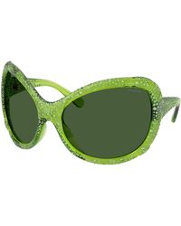 Swarovski - Sk6052 108971 Sunglasses Injected Butterfly Normal - Lyst