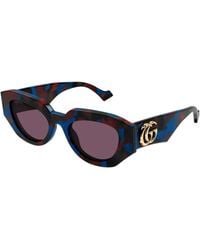 Gucci - Gg1421S 003 Sunglasses Acetate Geometric - Lyst